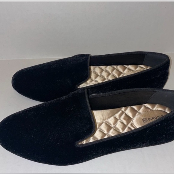 BIRDIES NWOB The Starling Black Velvet Slip On Flats Loafer Women's Size 11 - Picture 8 of 11